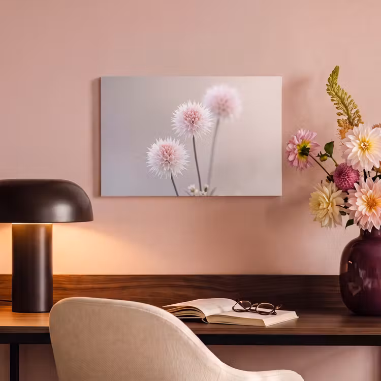 Bloemen - Bollen - Roze canvas 2cm klein -sfeer4
