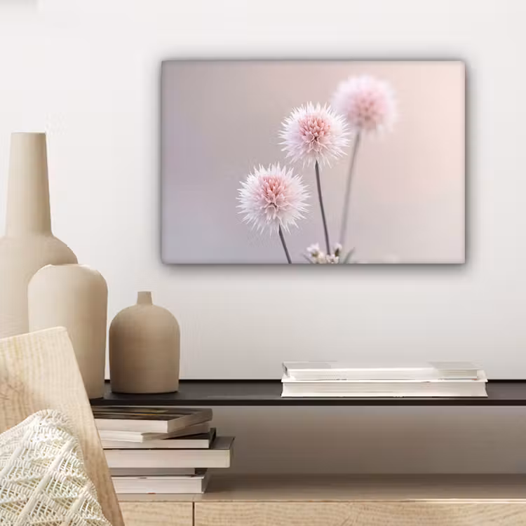 Bloemen - Bollen - Roze canvas 2cm klein -sfeer6