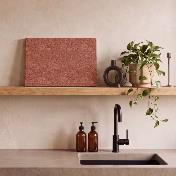Bloemen - Motief - Rood canvas 2cm klein 34 -sfeer3
