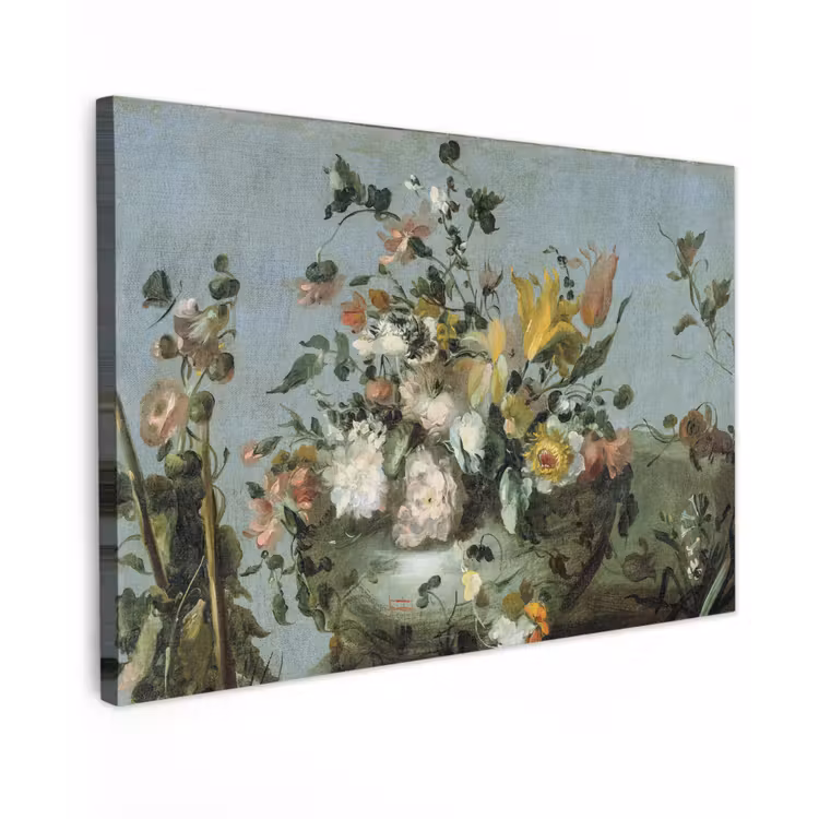 Bloemen - Oude Meesters - Olieverf canvas 2cm klein -z3d