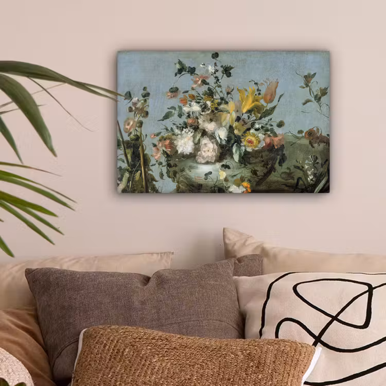 Bloemen - Oude Meesters - Olieverf canvas 2cm klein -sfeer1