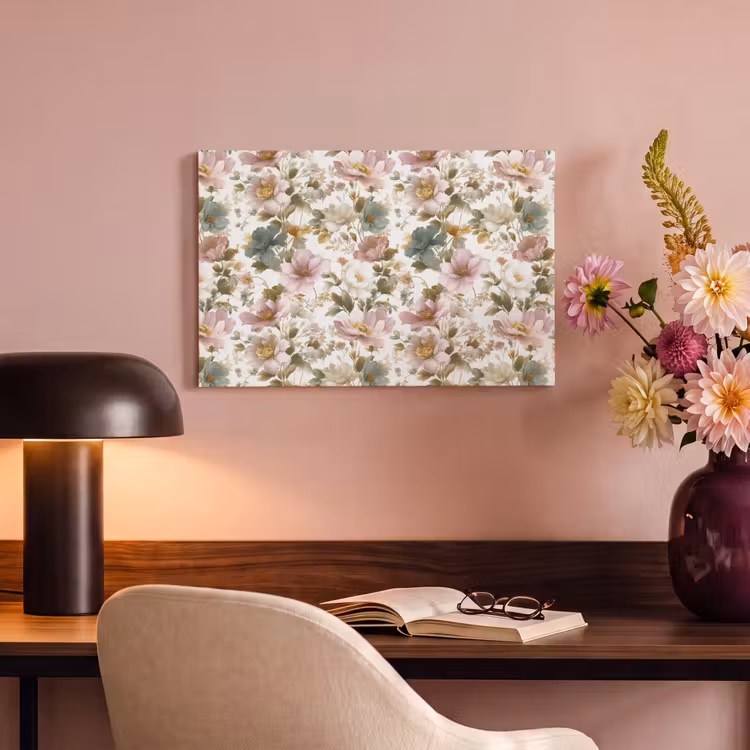 Bloemen - Patroon - Pastel canvas 2cm klein 34 -sfeer4