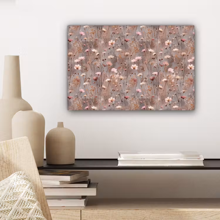 Bloemen - Wild - Pastel canvas 2cm klein 34 -sfeer6