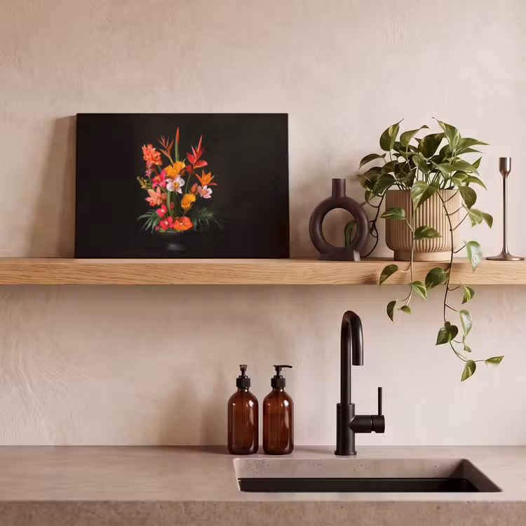 Boeket - Bloemen - Exotisch canvas 2cm klein -sfeer3