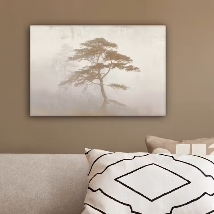 Boom - Oosterse stijl - Landschap canvas 2cm klein -sfeer3