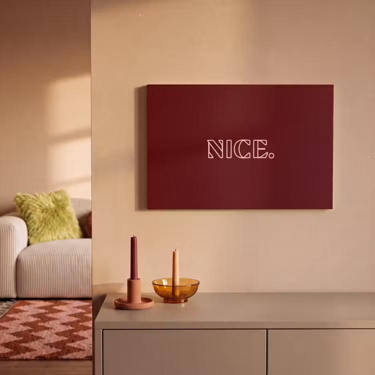 Bordeaux - Nice - minimalistisch canvas 2cm klein -sfeer1