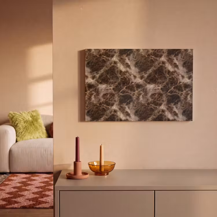 Bruin - Goud - Marmer canvas 2cm klein 34 -sfeer1