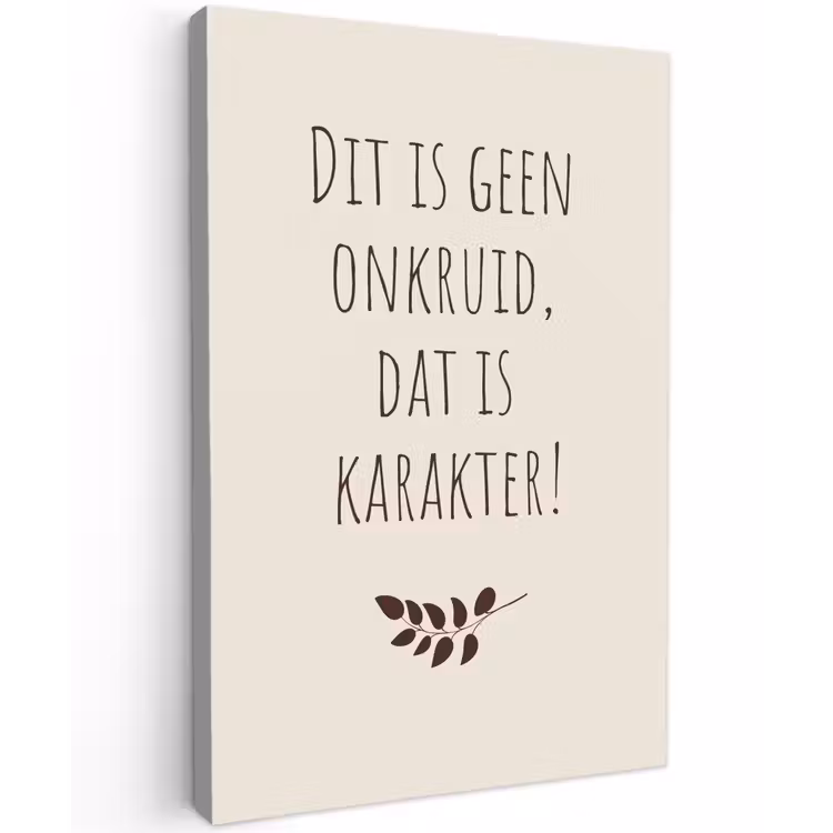 Bruin - Minimalistisch - Quote - Zomer canvas 2cm klein -z3d