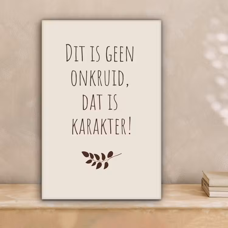 Bruin - Minimalistisch - Quote - Zomer canvas 2cm klein -sfeer1