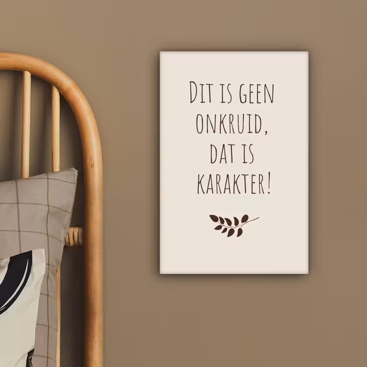 Bruin - Minimalistisch - Quote - Zomer canvas 2cm klein -sfeer3