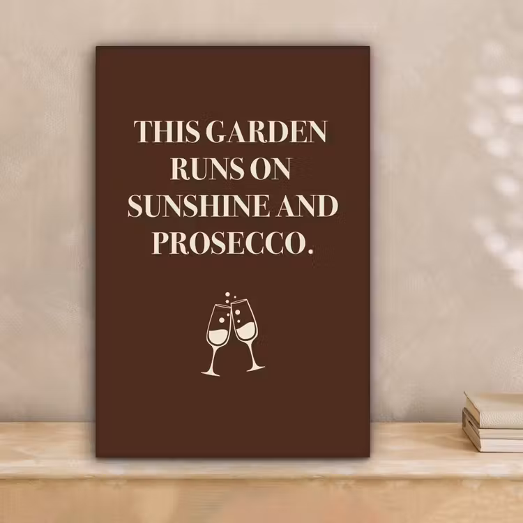 Bruin - Zomer - Quote - Drinken canvas 2cm klein -sfeer1