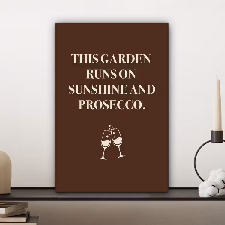 Bruin - Zomer - Quote - Drinken canvas 2cm klein -sfeer6