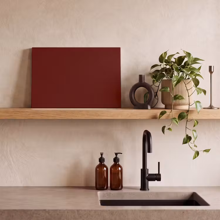 Burnt - Mahogany - Rood canvas 2cm klein 34 -sfeer3