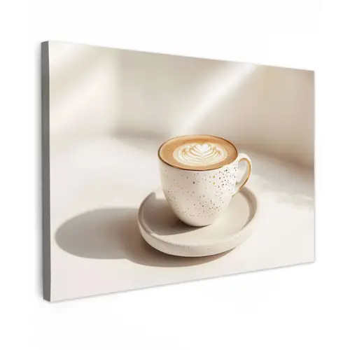 Cappuccino - Schuim - Schotel - Beige canvas 2cm klein -z3d