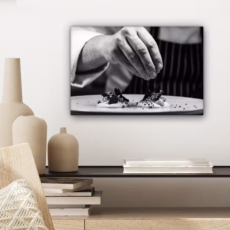 Chef - Garnering - Gerecht canvas 2cm klein -sfeer6