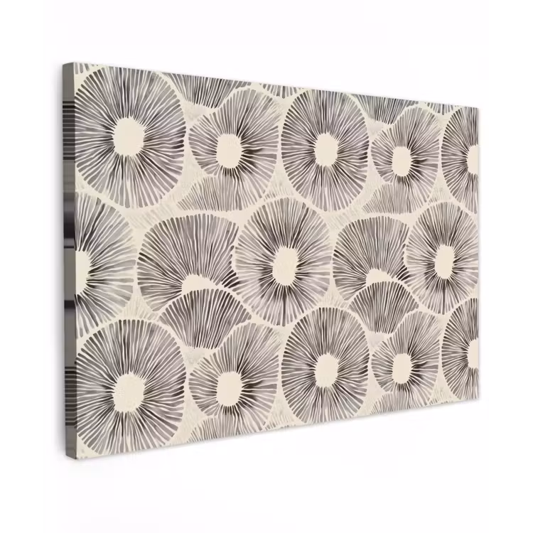 Cirkels - Patroon - Zwart canvas 2cm klein 34 -z3d