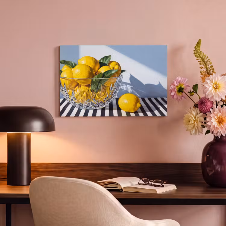 Canvas schilderij - Citroenen - Fruit - Geel - Citroenen - Fruit - Geel canvas 2cm klein