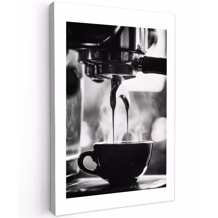 Coffee - Espresso - Koffiemachine - Kop canvas 2cm klein -z3d