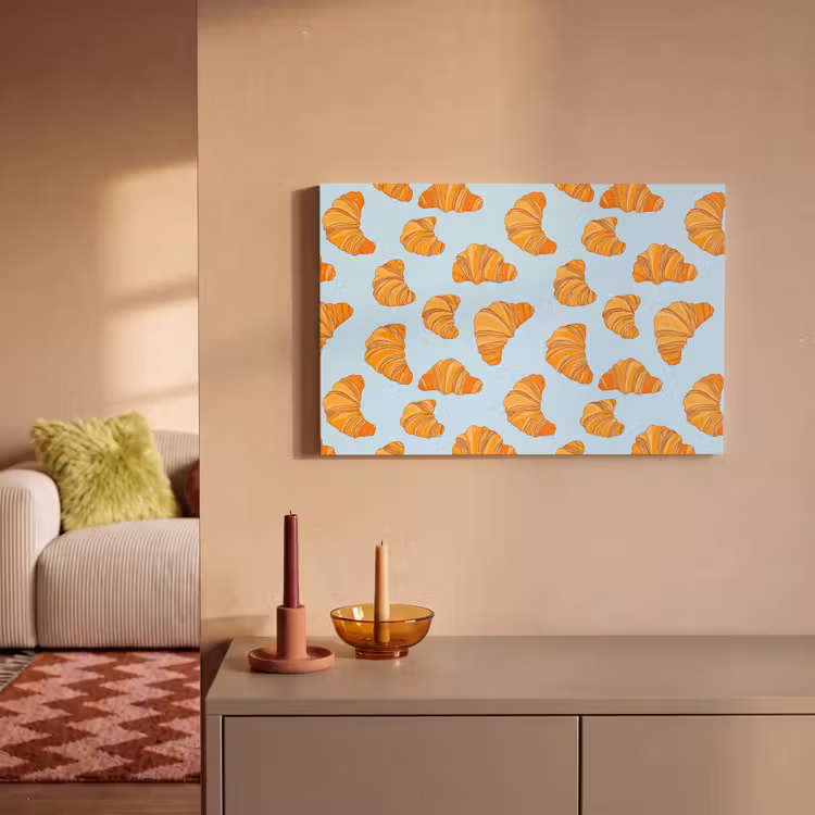Croissant - Speels - Blauw canvas 2cm klein 34 -sfeer1