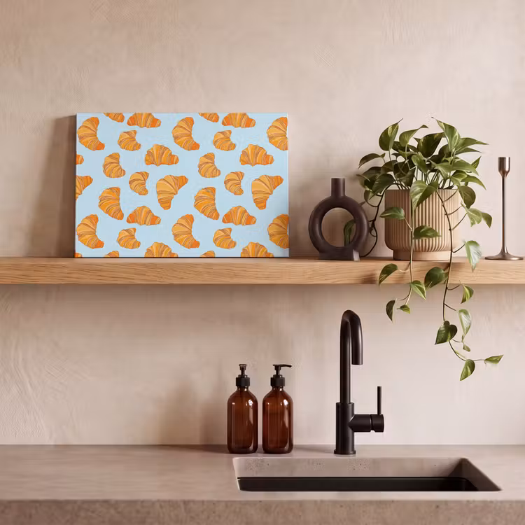 Croissant - Speels - Blauw canvas 2cm klein 34 -sfeer3