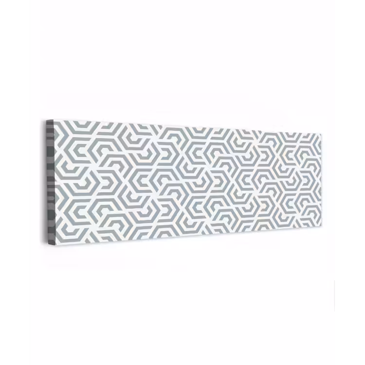 Design - Lijn - Patroon - Groen canvas 2cm klein 828 -z3d