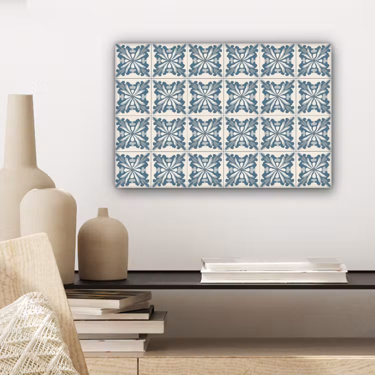 Dessin - Tegel - Blauw canvas 2cm klein 34 -sfeer6