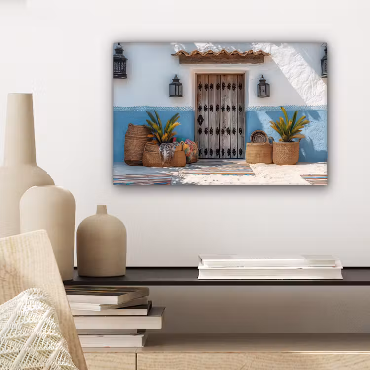 Deur - Manden - Planten canvas 2cm klein -sfeer6