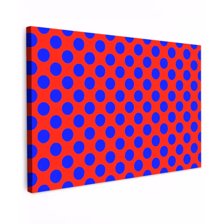 Dots - Klassiek - Rood canvas 2cm klein 34 -z3d
