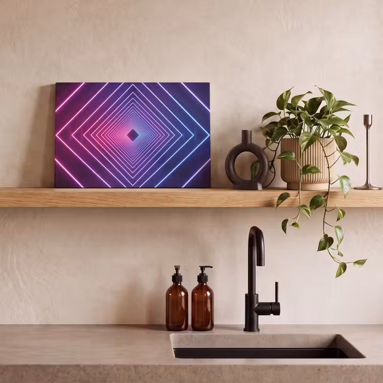Driedimensionaal - Tunnel - Ruimte canvas 2cm klein -sfeer3