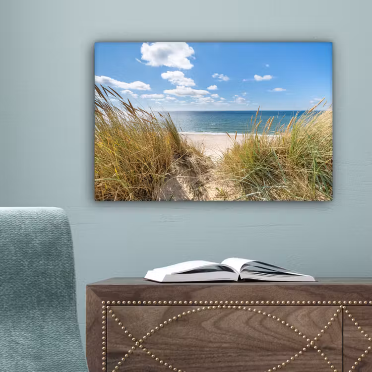 Duin - Gras - Zee - Strand canvas 2cm klein -sfeer4