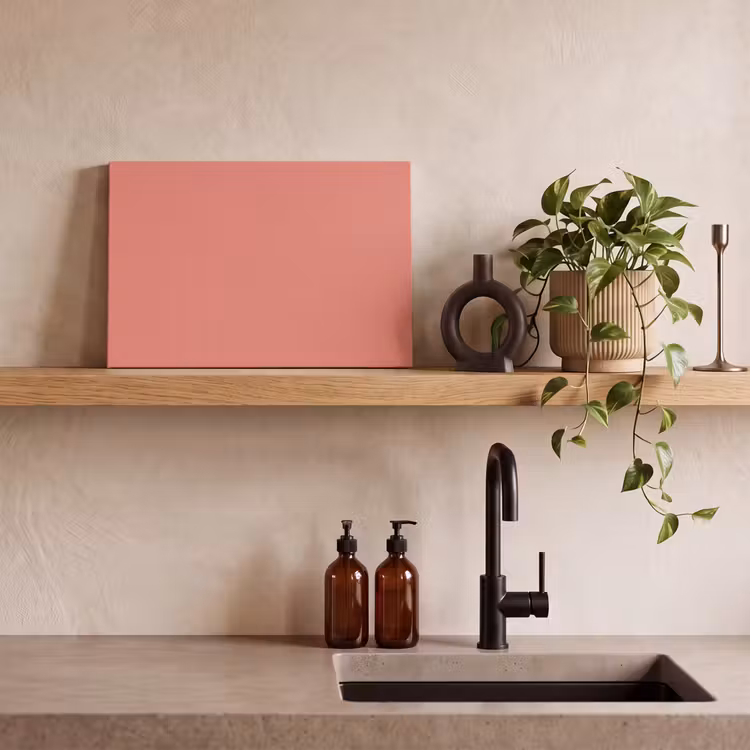 Dusty - Peach - Koraal canvas 2cm klein 34 -sfeer3