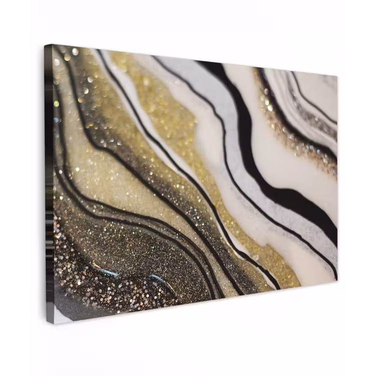 Edelsteen - Abstract - Marmer - Natuur canvas 2cm klein -z3d