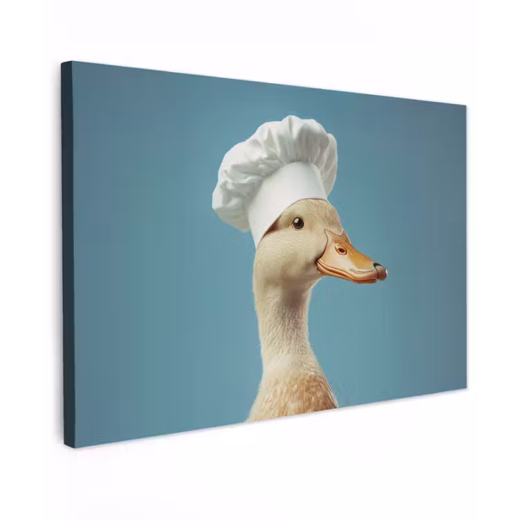 Eend - Koksmuts - Cute - Vogel canvas 2cm klein -z3d