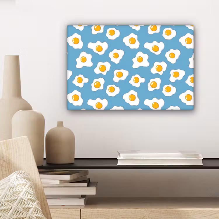 Eieren - Dooiers - Blauw canvas 2cm klein 34 -sfeer6