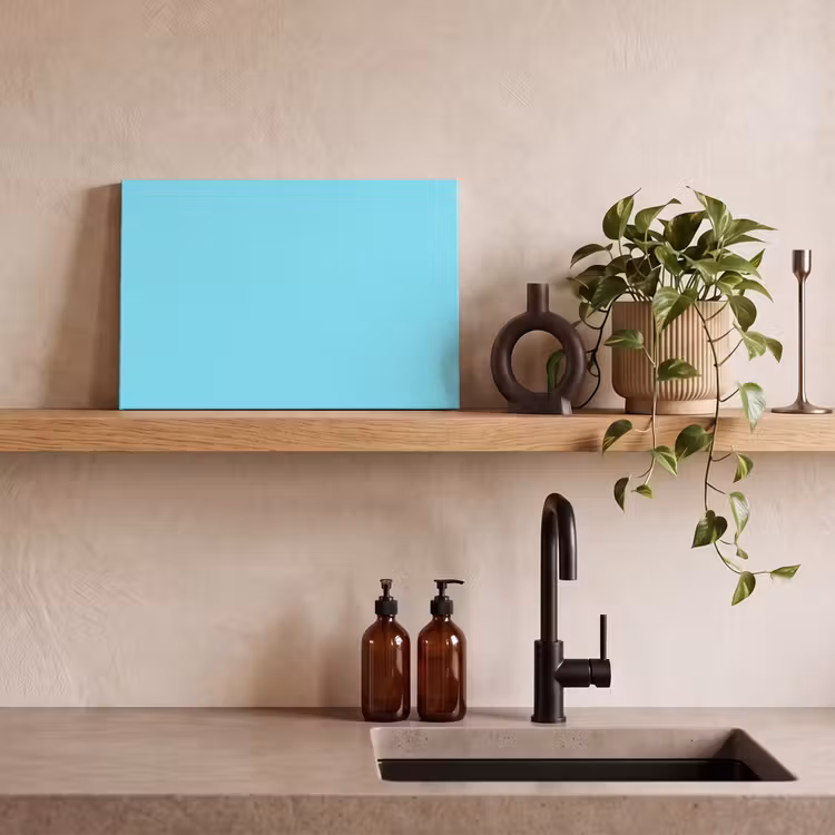 Electric - Cyan - Blauw canvas 2cm klein 34 -sfeer3