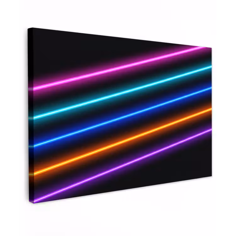 Esthetiek - Retro - Neon canvas 2cm klein -z3d