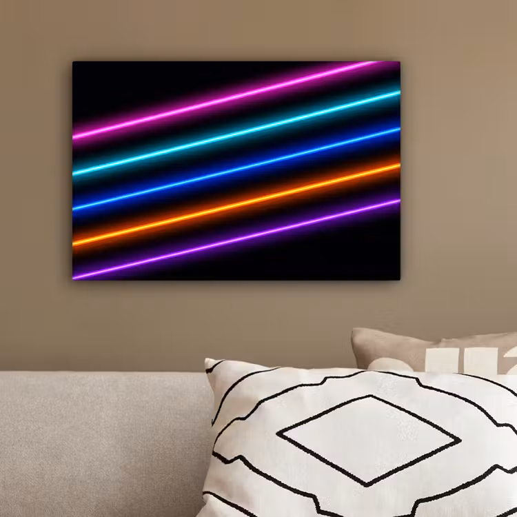Esthetiek - Retro - Neon canvas 2cm klein -sfeer3