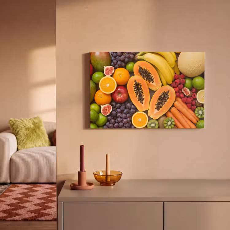 Eten - Fruit - Groenten - Vers - Kleurrijk canvas 2cm klein -sfeer1