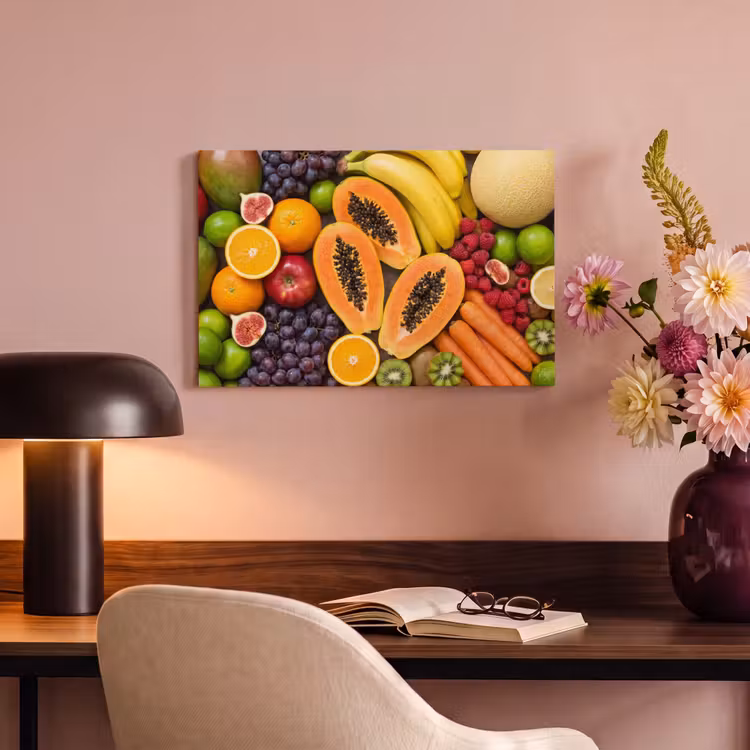 Eten - Fruit - Groenten - Vers - Kleurrijk canvas 2cm klein -sfeer4