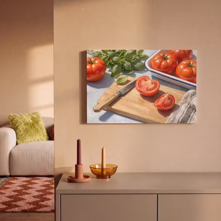 Eten - Keuken - Ingrediënten - Stillleven - Rood canvas 2cm klein -sfeer1