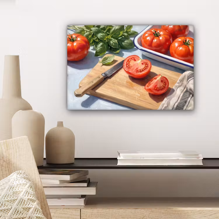 Eten - Keuken - Ingrediënten - Stillleven - Rood canvas 2cm klein -sfeer6