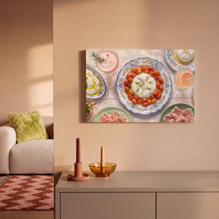 Eten - Tafel - Divers - Modern canvas 2cm klein -sfeer1