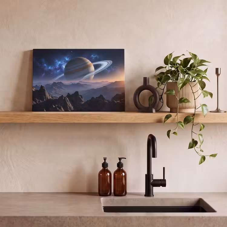 Fantasy - Kosmos - Landschap canvas 2cm klein -sfeer3