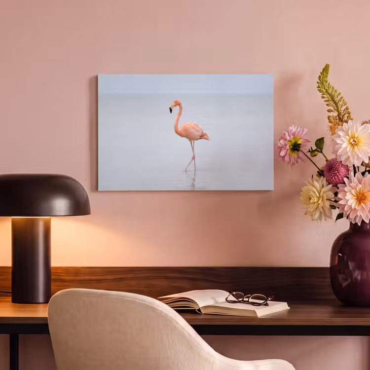 Flamingo - Zee - Roze canvas 2cm klein -sfeer4