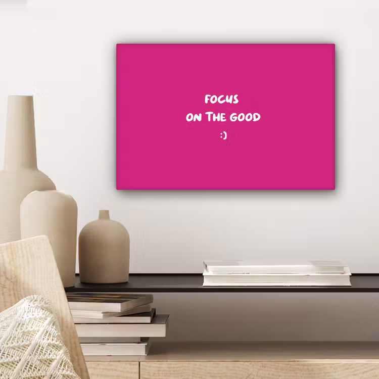 Focus - Smiley - Roze canvas 2cm klein -sfeer6