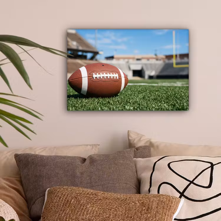 Football - Veld - Stadion - Sport canvas 2cm klein -sfeer1