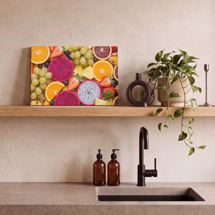 Fruit - Assortiment - Kleurrijk - Gezondheid canvas 2cm klein -sfeer3