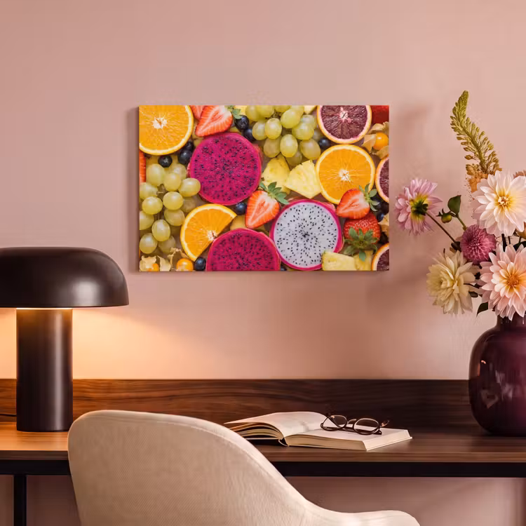 Fruit - Assortiment - Kleurrijk - Gezondheid canvas 2cm klein -sfeer4