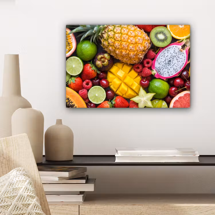 Fruit - Assortiment - Vers - Gezond - Kleurrijk canvas 2cm klein -sfeer6