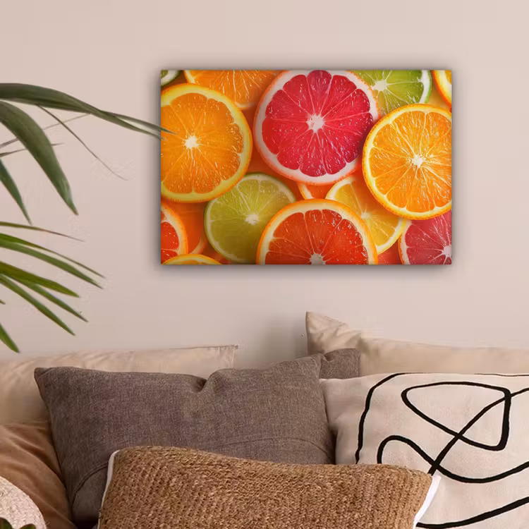 Fruit - Kleurrijk - Close up canvas 2cm klein -sfeer1